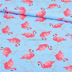 Flamingi na niebieskim tle wz297
